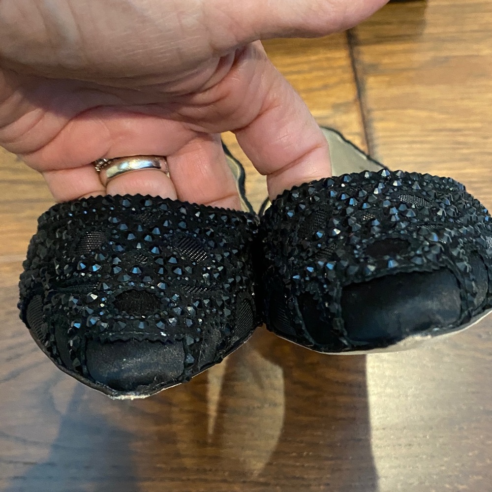 Badgley Mischka Black GIGI EmbellishedFlats - Picture 5 of 8